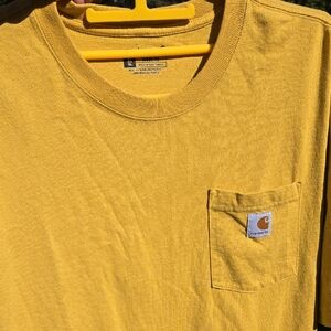 CARHARTT Loose FIT XL Tall Short Sleeve Tee Goldenrod EUC